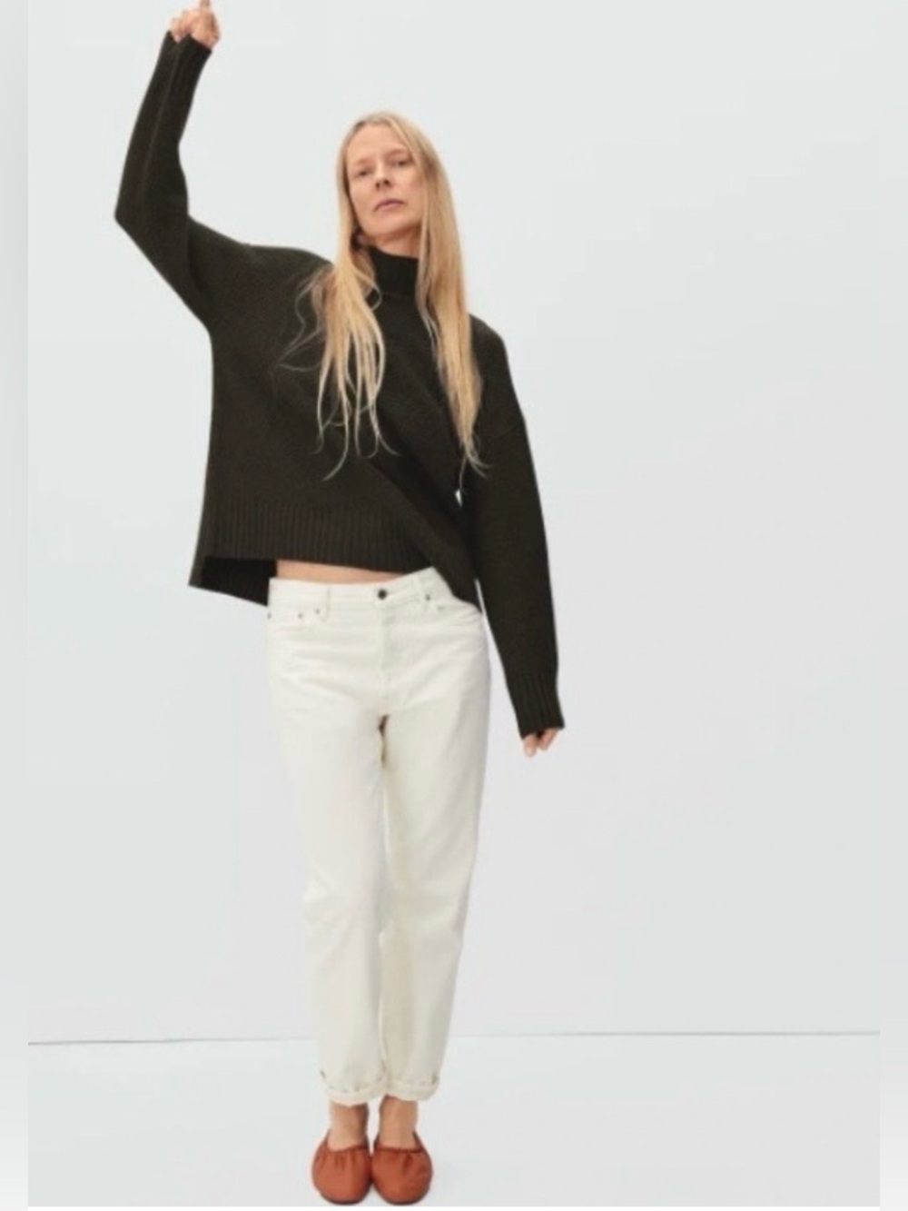 Everlane Stroopwafle Recycled Cashmere Sweater, size M - Picture 2 of 5